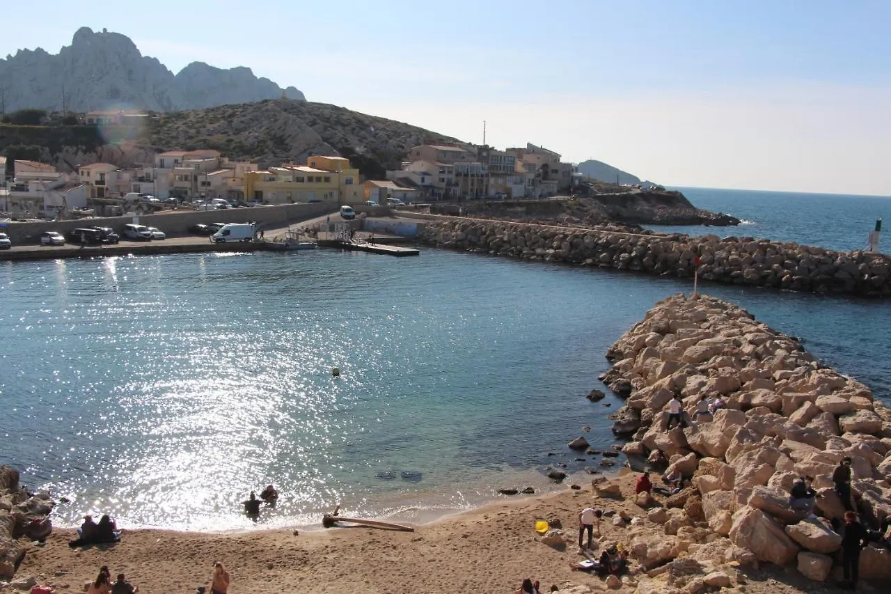 Charmant Cabanon aux Goudes à Marseille avec vue mer Francia